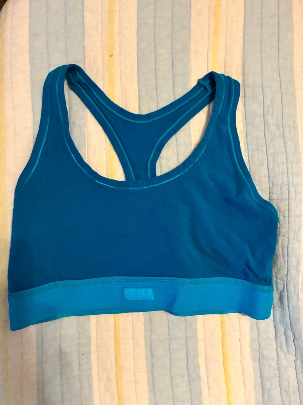 Skims Women's Racerback Sports Bra - Teal Blue xl